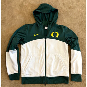 Oregon Ducks Football Jacket Nike Team Issued Therma-Fit Hooded Mens S
